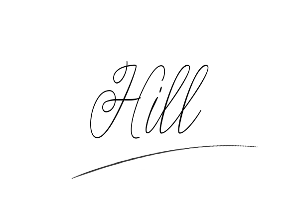 The best stylish Hill name signature simple easy in English