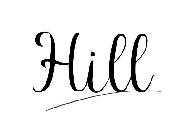 The best stylish Hill name signature simple easy in English