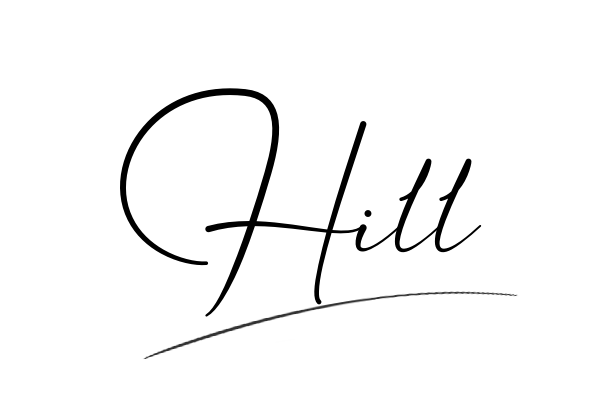 The best stylish Hill name signature simple easy in English