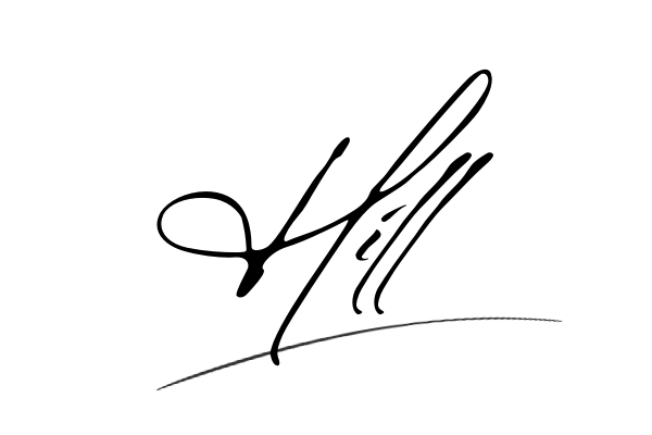 The best stylish Hill name signature simple easy in English