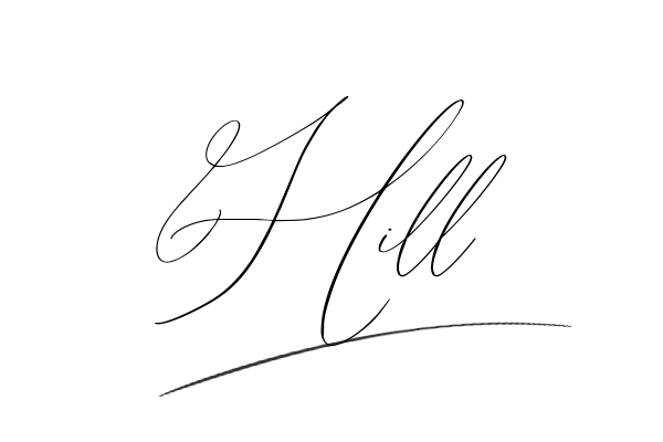 The best stylish Hill name signature simple easy in English