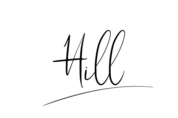 The best stylish Hill name signature simple easy in English