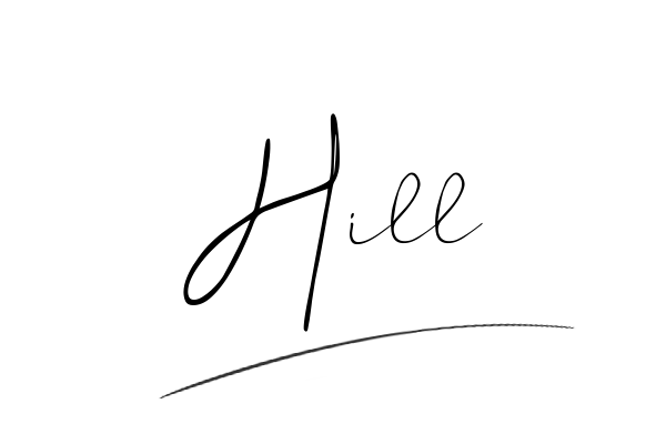 The best stylish Hill name signature simple easy in English