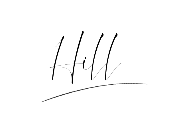 The best stylish Hill name signature simple easy in English