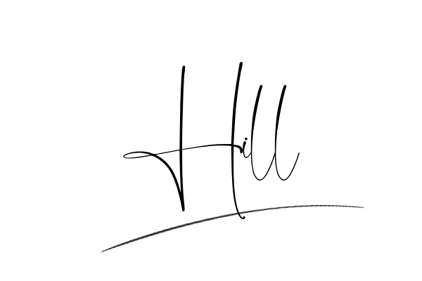The best stylish Hill name signature simple easy in English