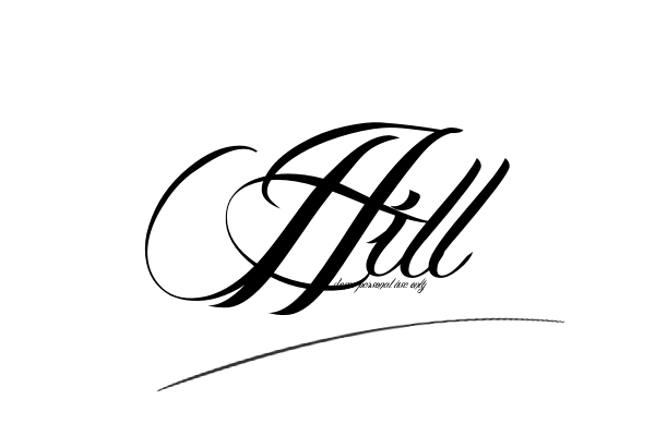 The best stylish Hill name signature simple easy in English