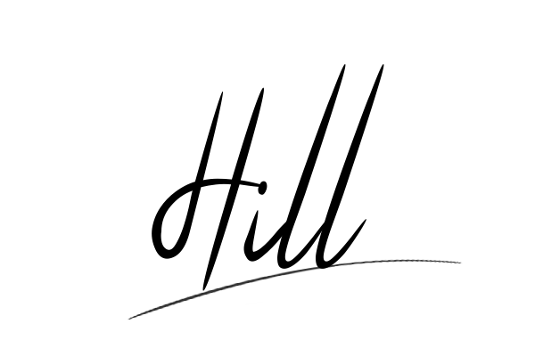 The best stylish Hill name signature simple easy in English