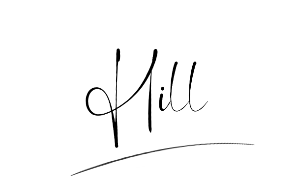 The best stylish Hill name signature simple easy in English