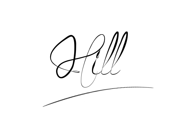 The best stylish Hill name signature simple easy in English
