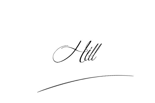 The best stylish Hill name signature simple easy in English