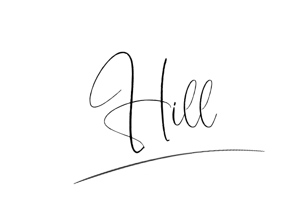 The best stylish Hill name signature simple easy in English