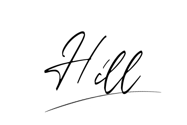 The best stylish Hill name signature simple easy in English