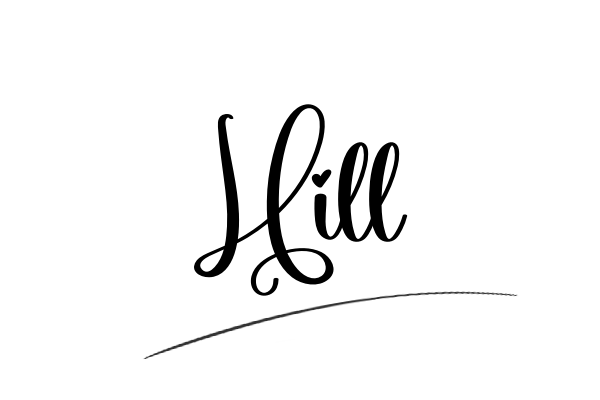 The best stylish Hill name signature simple easy in English