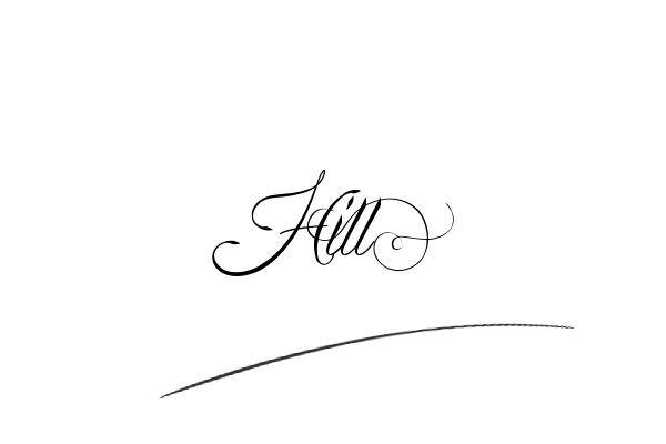 The best stylish Hill name signature simple easy in English