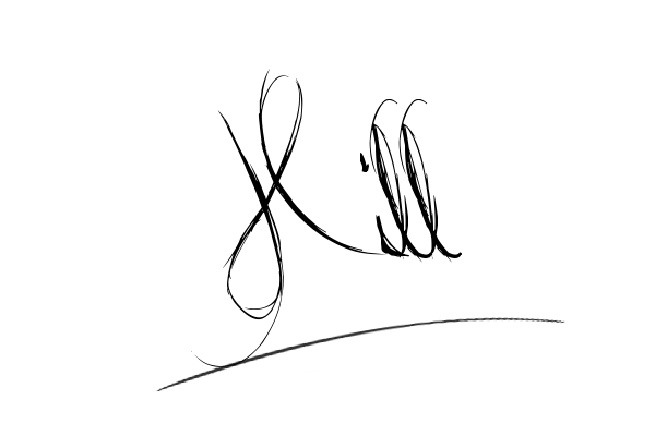 The best stylish Hill name signature simple easy in English