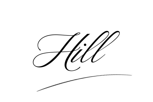 The best stylish Hill name signature simple easy in English