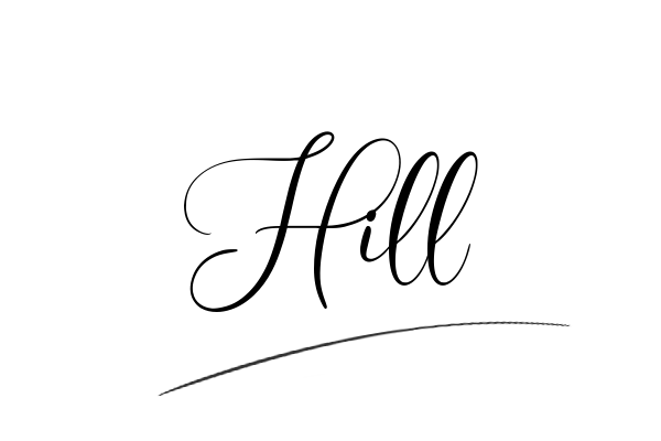 The best stylish Hill name signature simple easy in English
