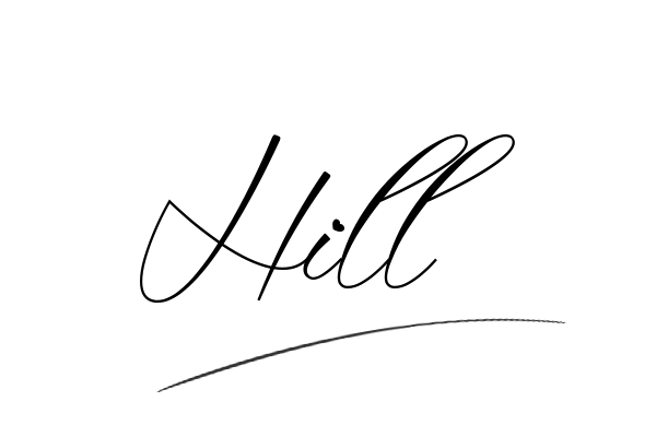 The best stylish Hill name signature simple easy in English
