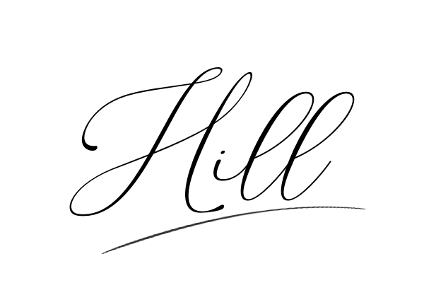The best stylish Hill name signature simple easy in English