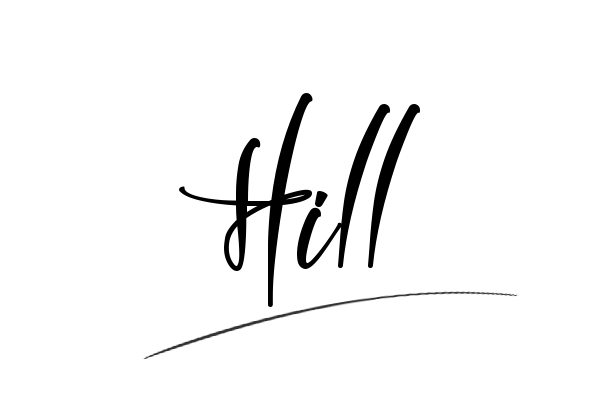 The best stylish Hill name signature simple easy in English