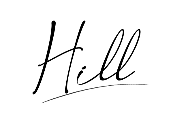 The best stylish Hill name signature simple easy in English