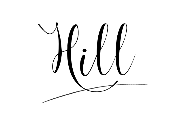 The best stylish Hill name signature simple easy in English
