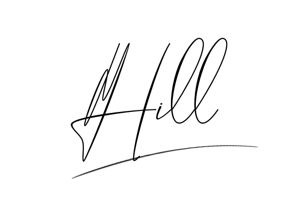 The best stylish Hill name signature simple easy in English