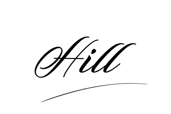 The best stylish Hill name signature simple easy in English