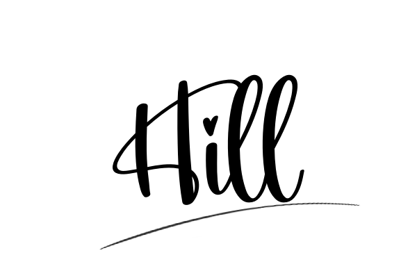 The best stylish Hill name signature simple easy in English