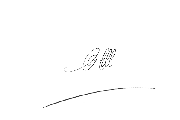 The best stylish Hill name signature simple easy in English
