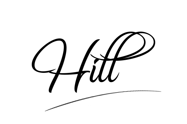 The best stylish Hill name signature simple easy in English