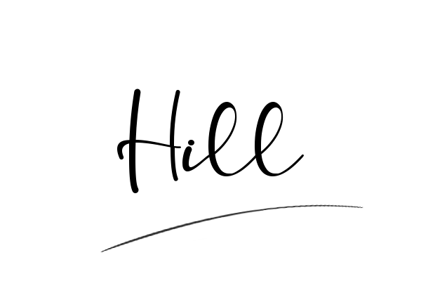 The best stylish Hill name signature simple easy in English