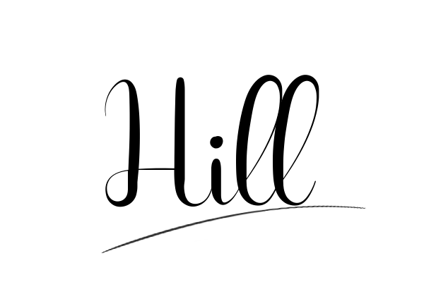The best stylish Hill name signature simple easy in English
