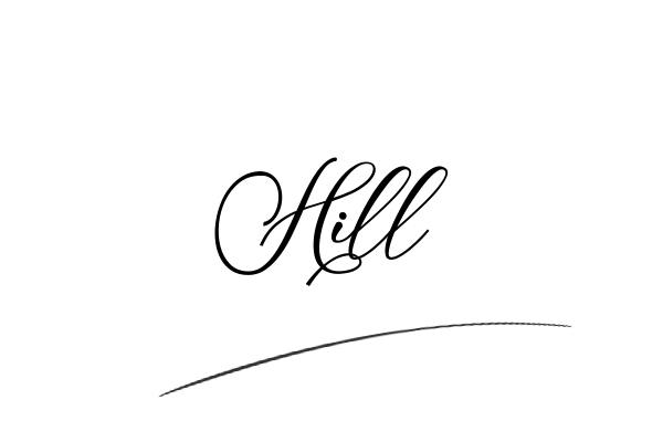 The best stylish Hill name signature simple easy in English