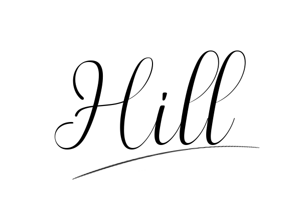 The best stylish Hill name signature simple easy in English