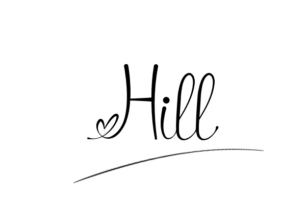 The best stylish Hill name signature simple easy in English