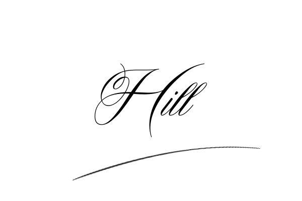 The best stylish Hill name signature simple easy in English
