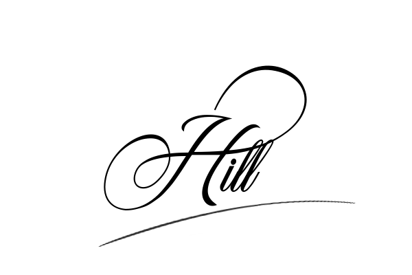 The best stylish Hill name signature simple easy in English