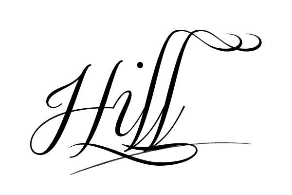 The best stylish Hill name signature simple easy in English