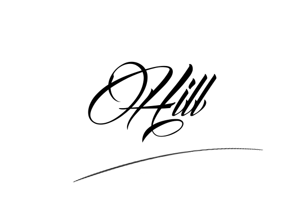 The best stylish Hill name signature simple easy in English