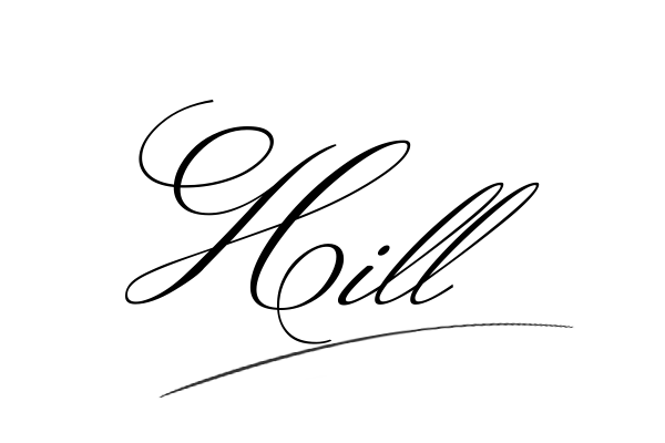 The best stylish Hill name signature simple easy in English