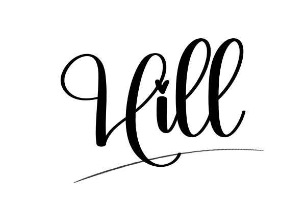 The best stylish Hill name signature simple easy in English