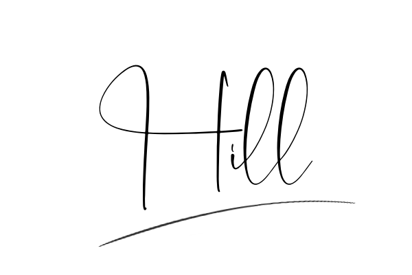 The best stylish Hill name signature simple easy in English
