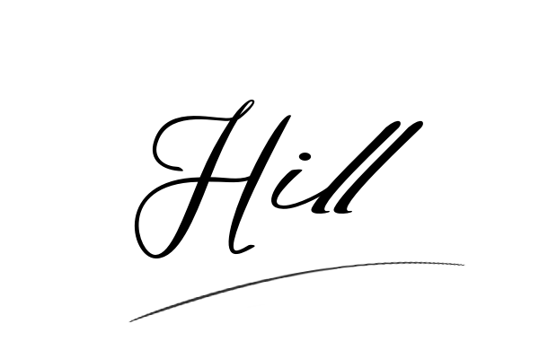 The best stylish Hill name signature simple easy in English