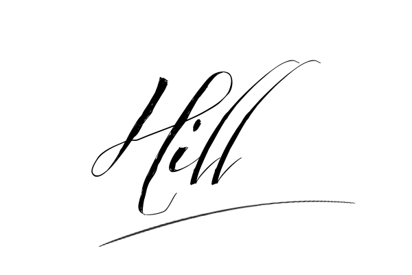 The best stylish Hill name signature simple easy in English