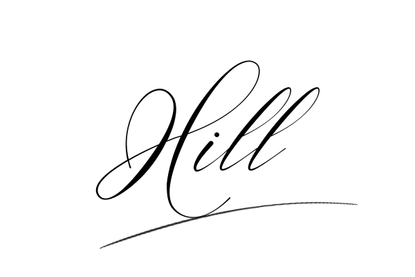 The best stylish Hill name signature simple easy in English