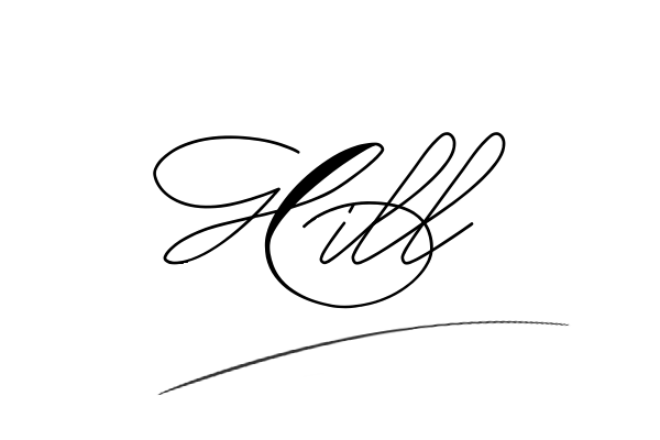 The best stylish Hill name signature simple easy in English