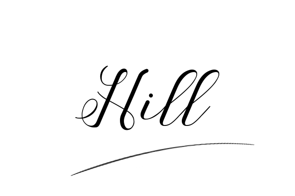 The best stylish Hill name signature simple easy in English