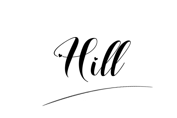 The best stylish Hill name signature simple easy in English