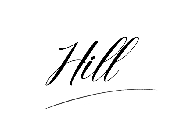 The best stylish Hill name signature simple easy in English